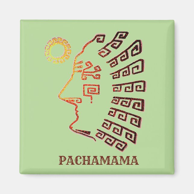Machu_Picchu Cusco Peru Drawing Magnet (Front)