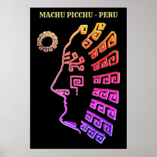 Machu Picchu Cusco Peru  Drawing Poster
