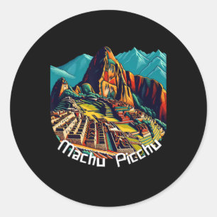 Machu Picchu Cusco Peru Inca Trail Machu Picchu Classic Round Sticker