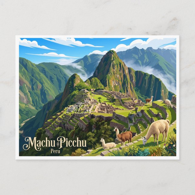 Machu Picchu Cusco Peru Postcard (Front)