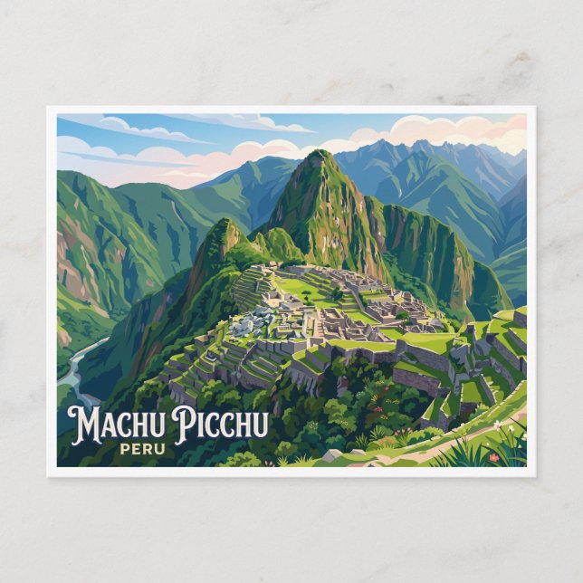 Machu Picchu Cusco Peru Postcard (Front)