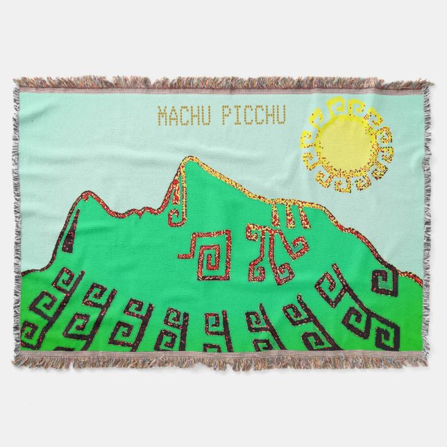 Machu_Picchu Cusco Peru Throw Blanket (Front)