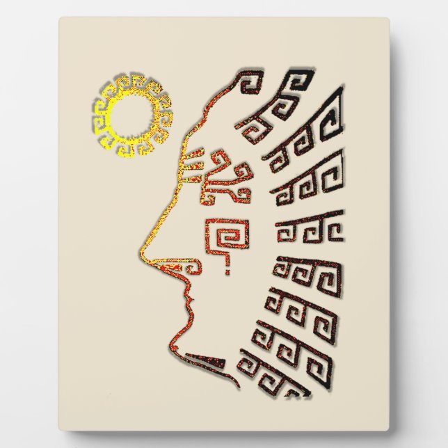 Machu Picchu Drawing Plaque (Front)