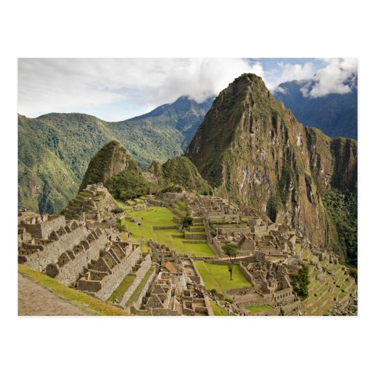 Machu Picchu, inca city in Peru postcard