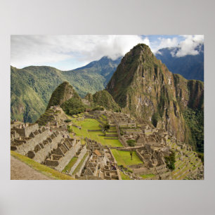 Machu Picchu, inca city in Peru poster