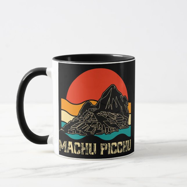 Machu Picchu Inca Peru Ruined city South America  Mug (Left)