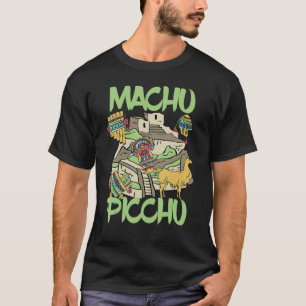 Machu Picchu Inca Peru Souvenir Ruined city South  T-Shirt