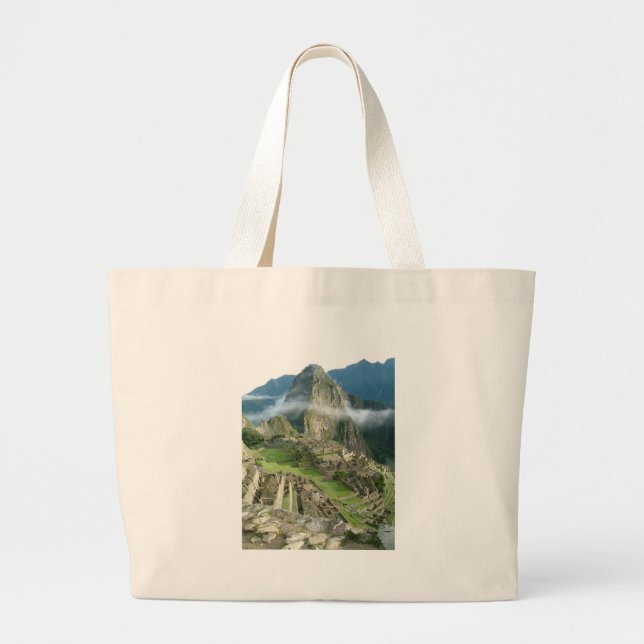 machu picchu large tote bag (Front)