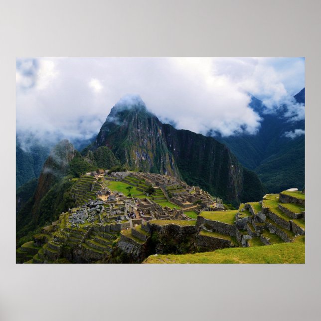Machu Picchu Overlook, Peru Poster (Front)