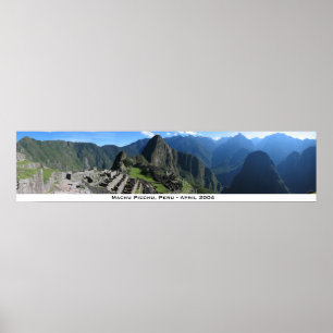 Machu Picchu Panorama 2 Poster