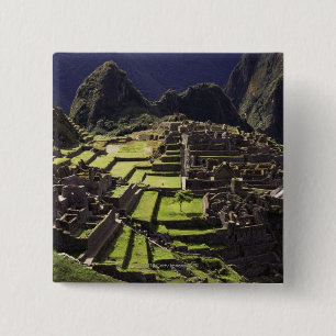 Machu Picchu, Peru 15 Cm Square Badge