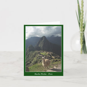Machu Picchu Peru - Blank Card
