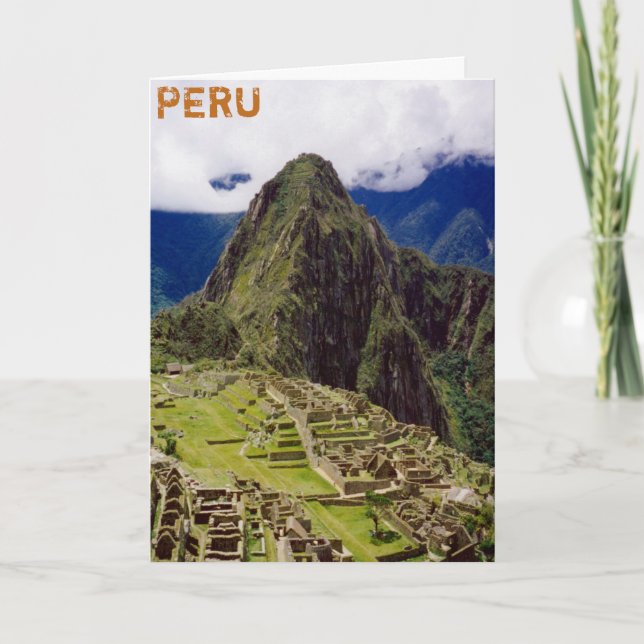 Machu Picchu, Peru Card (Front)