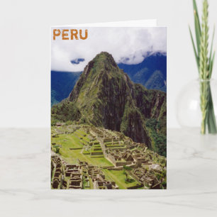 Machu Picchu, Peru Card