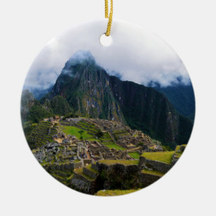 Machu Picchu, Peru Ceramic Tree Decoration