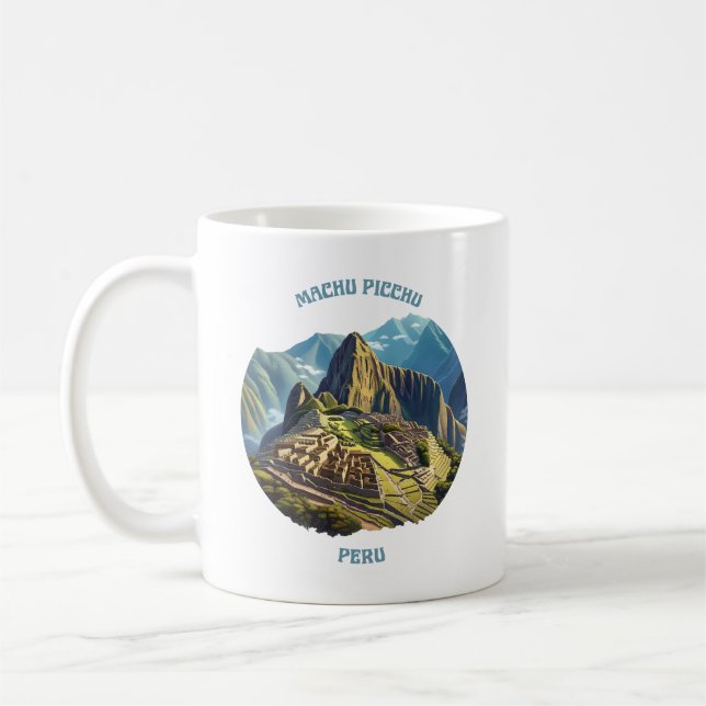 Machu Picchu, Peru Coffee Mug (Left)