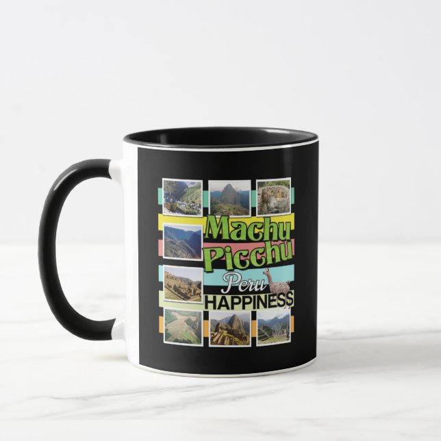 Machu Picchu Peru Happiness Mug (Left)