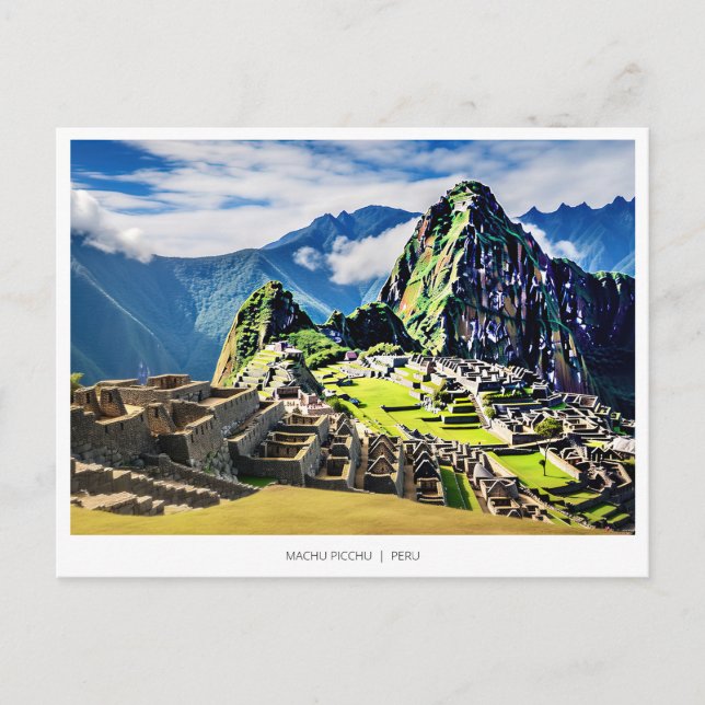 Machu Picchu, Peru Holiday Postcard (Front)