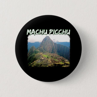 Machu Picchu Peru - Huayna Picchu Mountain 6 Cm Round Badge