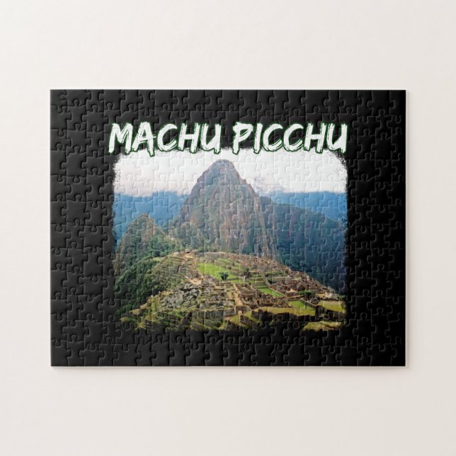 Machu Picchu Peru - Huayna Picchu Mountain Jigsaw Puzzle (Horizontal)