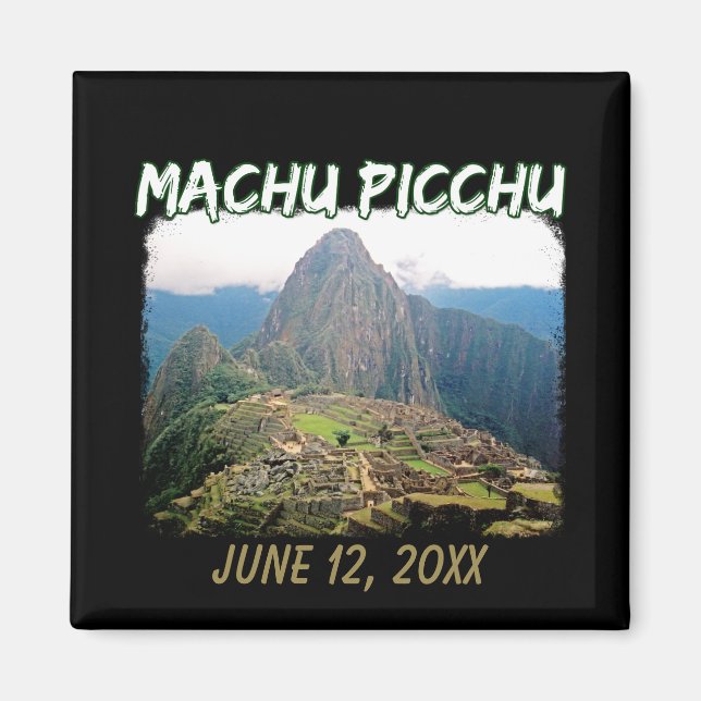 Machu Picchu Peru - Huayna Picchu Mountain Magnet (Front)