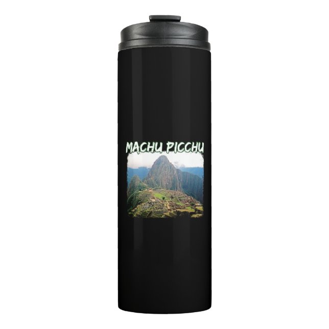 Machu Picchu Peru - Huayna Picchu Mountain Thermal Tumbler (Front)