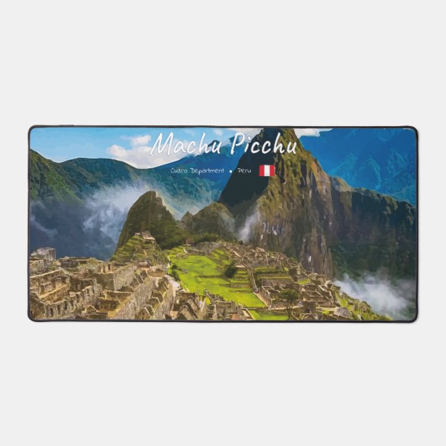 Machu Picchu, Peru - Inca Citadel Ruins Desk Mat (Front)