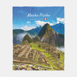 Machu Picchu, Peru - Inca Citadel Ruins Fleece Blanket