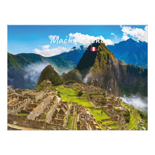 Machu Picchu, Peru - Inca Citadel Ruins Photo Print