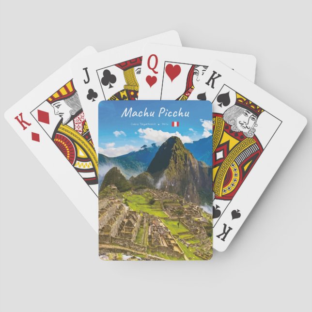 Machu Picchu, Peru - Inca Citadel Ruins Playing Cards (Back)