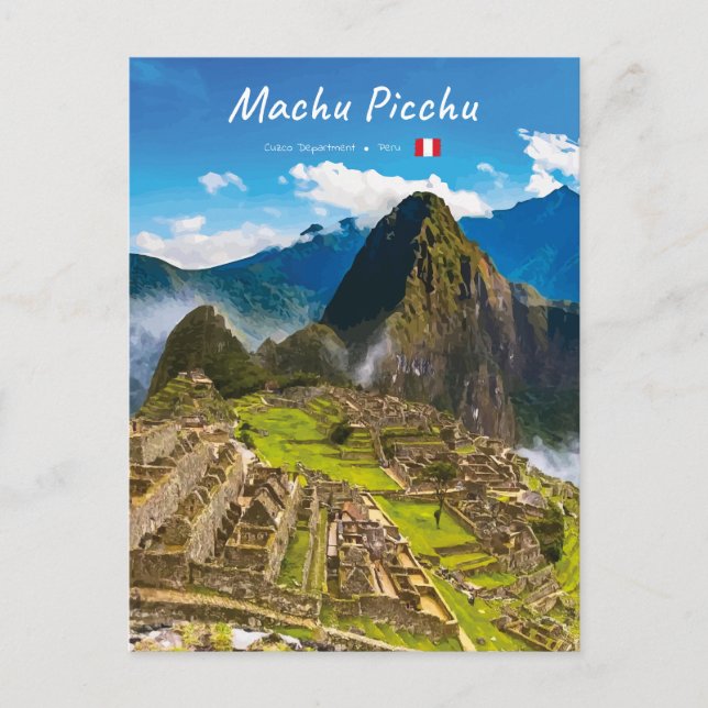 Machu Picchu, Peru - Inca Citadel Ruins Postcard (Front)
