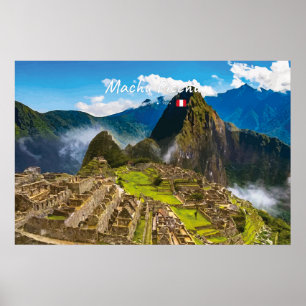 Machu Picchu, Peru - Inca Citadel Ruins Poster