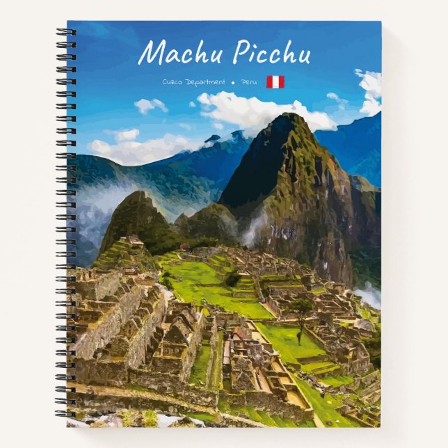 Machu Picchu, Peru - Inca Citadel Ruins Spiral Notebook (Front)