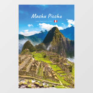 Machu Picchu, Peru - Inca Citadel Ruins Window Cling