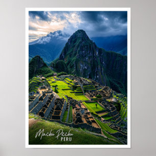Machu Picchu Peru is the beautiful tourist place Poster