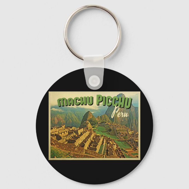 Machu Picchu Peru Key Ring (Front)