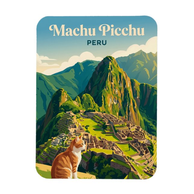 Machu Picchu Peru Magnet (Vertical)