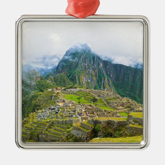 Machu Picchu, Peru Metal Tree Decoration (Front)
