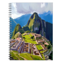 Machu Picchu Peru Painting Travel Art