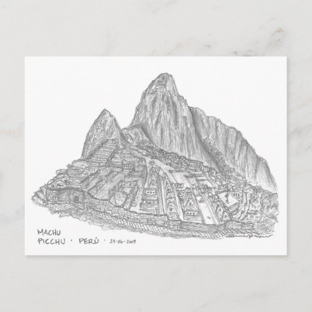 Machu Picchu, Perú Postcard (Front)