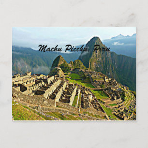 Machu Picchu, Peru Postcard