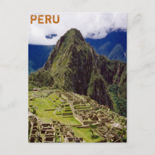Machu Picchu, Peru Postcard