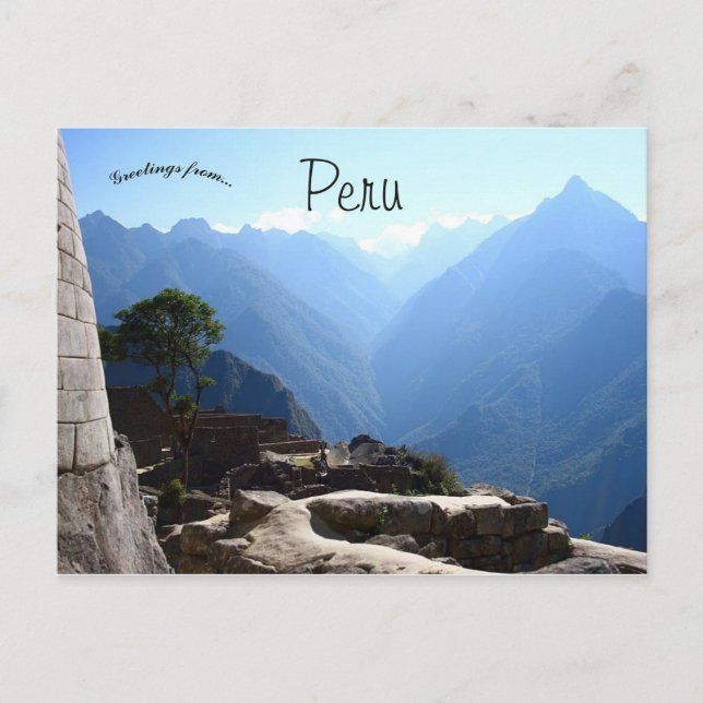 Machu Picchu Peru Postcard (Front)