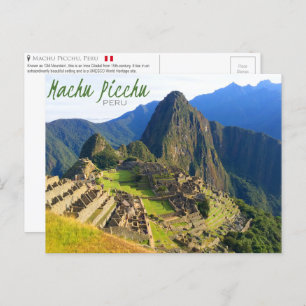 Machu Picchu, Peru Postcard