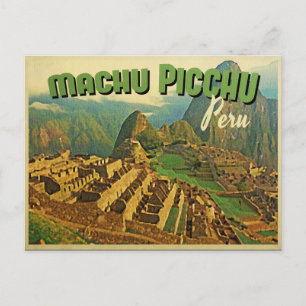 Machu Picchu Peru Postcard