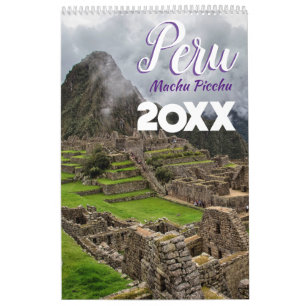 Machu Picchu Peru Scenic Wall Calendar 2026