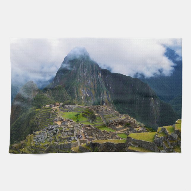 Machu Picchu, Peru Tea Towel (Horizontal)