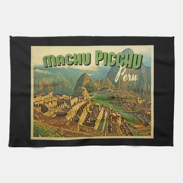 Machu Picchu Peru Tea Towel (Horizontal)