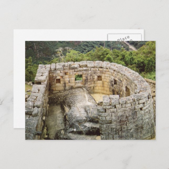Machu Picchu Peru Temple of the Sun Ruins Postcard (Front/Back)