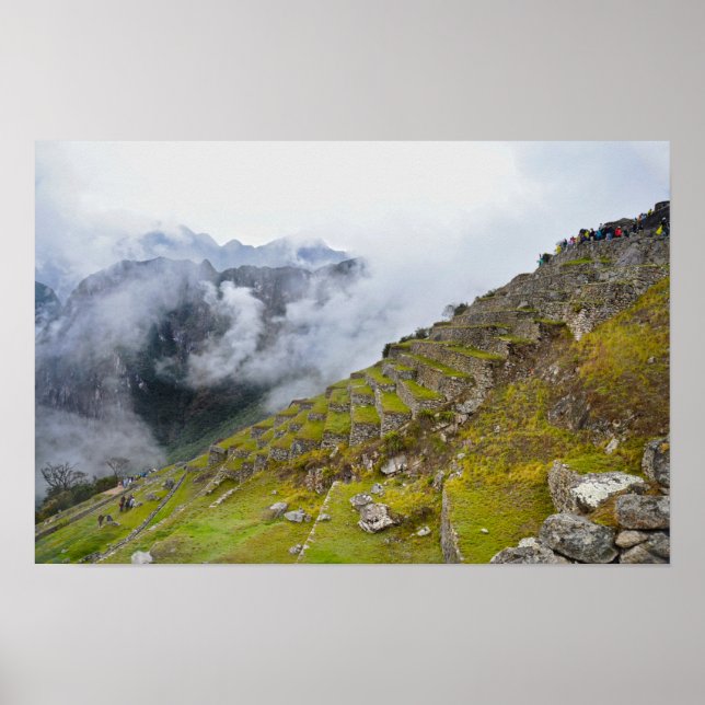 Machu Picchu, Peru, Terraces Poster (Front)